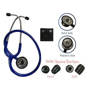 Livingstone Cardiology Legend 3 Combo-Head Adult and Paediatric Dual Head Chest Piece Stethoscope, Highest Acoustic Sensitivity, Blue Each