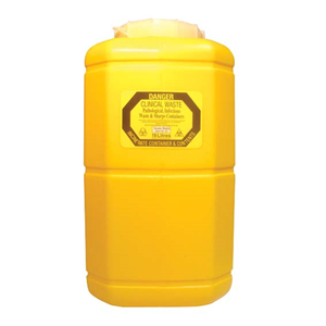 Terumo Needles Sharps Waste Collector, 19L Capacity, with Large Lid, Yellow, Each (8BMY19SCLLLI)