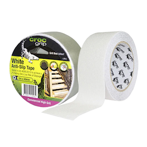 Anti-Slip Adhesive Tape, White, 48mm x 5m Roll, Each Each