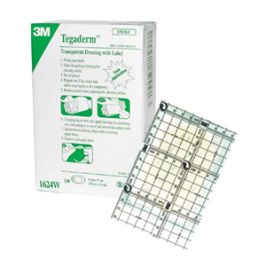 3M Tegaderm Transparent Film Dressing, 6 x 7cm, 100 Pieces/Box, 4 Boxes/Carton Carton