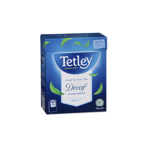 TetleyDecaffeinated Black Tea, 100 Bags/Pack Pack