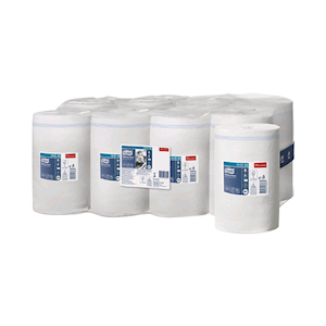 Tork Wiping Paper, Mini Centrefeed Roll, 1 Ply, M1, White, 21cm x 120m, 11 Rolls/Carton Carton