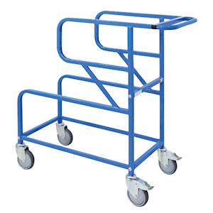 MHA Twin Offset Tub Order Picking Trolley, Without Tub, 1050 X 450 X 1300mm, 250Kg Capacity, Each Each