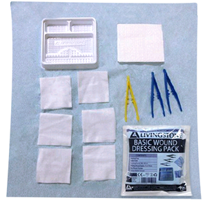Livingstone Basic Wound Dressing Pack, Series 10, Sterile in Easy Tear Pack, Latex Free, Loose Loose