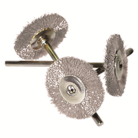 Steel Mini Wire Hp Wheel Str Brush 12/pk Pack