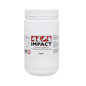 Wombaroo Impact Colostrum Supplement for newborn animals and marsupial joeys, 500 grams Each Each