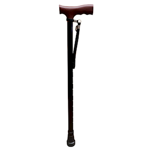Livingstone Walking Stick, Aluminium, Black, Adult, Adjustable 70.5-93 cm, Withstand up to 100 kg, Each Each