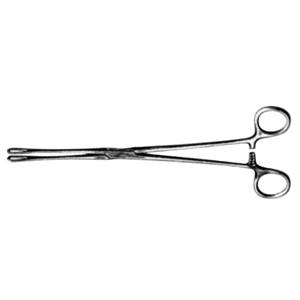 Livingstone Rampleys Sponge Holdings Forceps, 24cm, Curved, Stainless Steel, Each Each