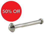 Yoop Nose Stud with Cone, Surgsteel, 20gax6mm Each